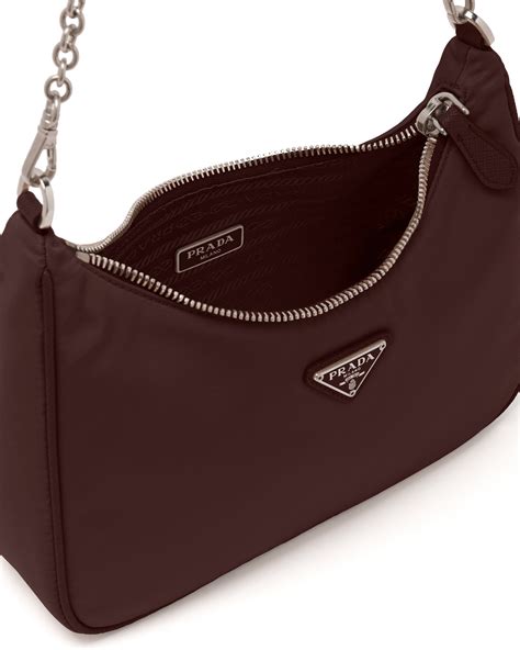 prada re-edition 2005 nylon shoulder bag outfit|Prada nylon re edition.